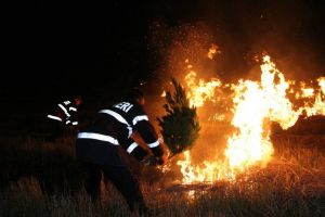 UPDATE/ Incendiu la un adăpost de animale din localitatea Ponor. Pompierii intervin pentru stingerea lui