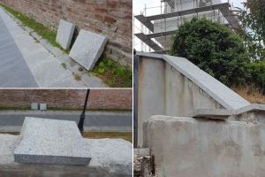 FOTO,VIDEO| Știrea ta: A-nceput de ieri să cadă…câte-o placă. Rampă de acces în Cetate, degradată