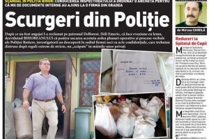 Nu rataţi noul BIHOREANUL tipărit: Anchetă în Poliţia Bihor, după o scurgere de documente interne