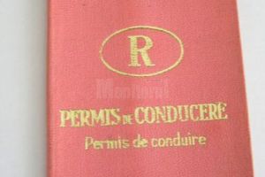 A prezentat la control un permis de conducere cu însemnele Republica Socialistă România