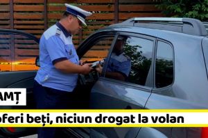 NEAMȚ: 9 şoferi beţi, niciun drogat la volan