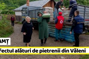 NEAMȚ: Prefectul de Neamţ alături de pietrenii din Văleni