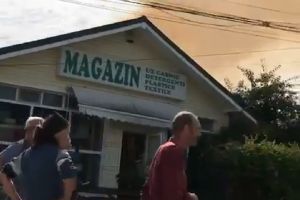 Magazin în flăcări, la Tărtăşeşti