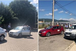 FOTO: 11 amenzi aplicate de poliţişti, în colaborare cu RAR Alba, în urma unor controale la maşinile şcolilor de şoferi