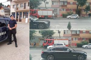 Foto| Persoană cu probleme medicale, blocată într-un apartament la Alba Iulia. Au intervenit pompierii