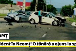 NEAMȚ: Accident în Neamţ! O tânără a ajuns la spital (FOTO)