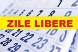 Guvernul este obligat să anunţe anual, până la 15 ianuarie, toate zilele libere dintr-un an