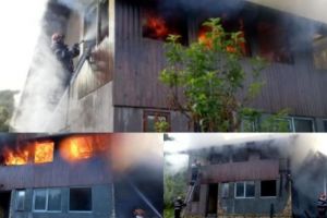 Foc în comuna Lereşti
