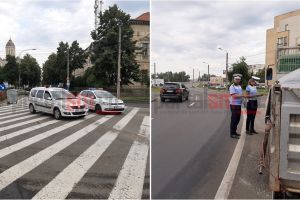 FOTO/VIDEO. Poliţia, acţiune de amploare în Satu Mare. Transportatorii, traşi pe dreapta
