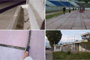 FOTO| Știrea ta: Deşi deloc primitor, stadionul Cetate din Alba Iulia este luat cu asalt de albaiulienii care vor să facă mişcare