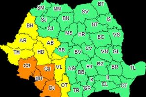 AVERTIZARE de COD GALBEN şi PORTOCALIU de VIJELII în judeţul Alba şi în zonele limitrofe