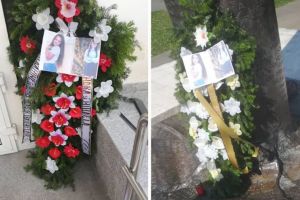 Coroane depuse la sediul IPJ Bistriţa-Năsăud şi în Parcul Eroilor în amintirea celor două tinere din Olt