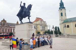 Protest în Piaţa Unirii din Oradea împotriva „corupţiei şi incompetenţei” care au făcut posibile crimele de la Caracal (FOTO)