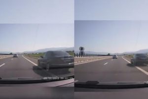 Video| Șofer teribilist depăşeşte pe banda de URGENȚĂ, cu peste 150 km/h pe autostrada A1 Sebeş-Sibiu