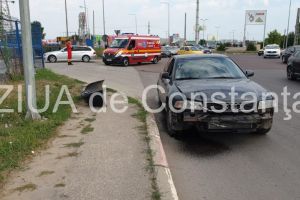 Trei autoturisme implicate intr-un accident rutier, pe bulevardul Aurel Vlaicu din Constanta