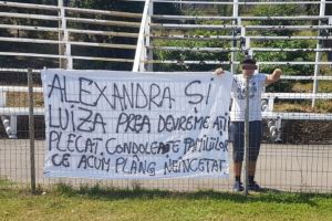 Mangalia:  Mesaj de compasiune pentru fetele ucise la Caracal, afisat la meciul CS Poseidon Limanu 2 Mai - Viitorul Fantanele