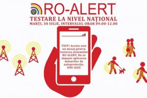 Atentie!: Noi mesaje test prin sistemul RO-ALERT vor fi transmise astazi