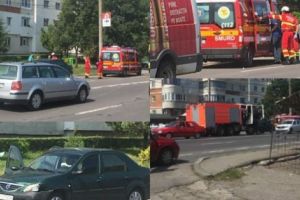 Două autoturisme Logan s-au tamponat la BIG Găvana!