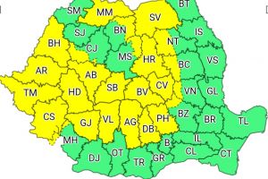 Avertizări cod galben de ploi şi vijelii! Vezi prognoza completă!