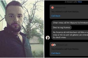 FOTO Tânără sibiancă hărţuită de un individ – „Sibiul e mic. Te găsesc eu”