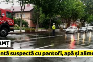 NEAMȚ: Geanta suspectă găsită în Piatra-Neamţ avea pantofi, apă şi alimente (FOTO-VIDEO)