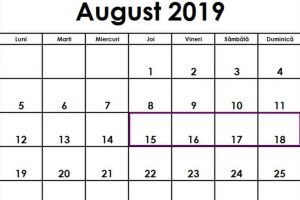 Minivacanţă de Adormirea Maicii Domnului: Vineri 16 august, zi liberă