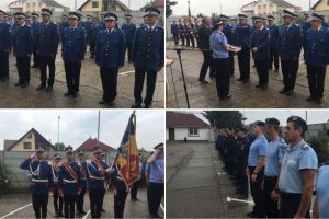Festivitate militară la sediul Inspectoratului de Jandarmi Judeţean Alba. Înaintare în grad, pentru 56 de cadre ale instituţiei