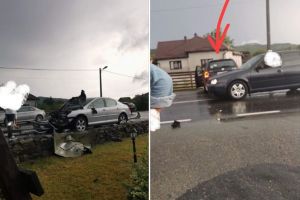 Ce s-a întâmplat la Coldău după ce un şofer băut a depăşit pe linie continuă trei autoturisme