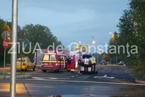 Accident in Mamaia-zona Summerland. Un taxi a lovit un pieton baut 