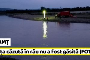 NEAMȚ: Căutările unei fetiţe care a căzut în râul Moldova, vor continua mâine (FOTO)