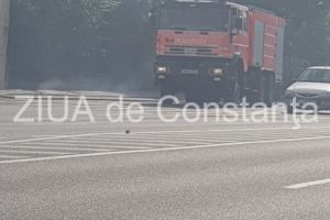 Incendiu pe bulevardul I.C.Bratianu din Constanta (foto+video)