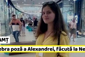NEAMȚ: Celebra poză a Alexandrei, cu bluza galbenă, făcută la Piatra-Neamţ