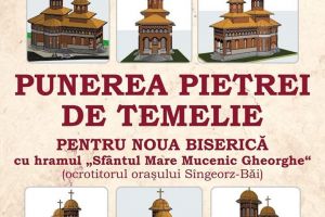 Se pune piatra de temelie a noii biserici din Sângeorz-Băi
