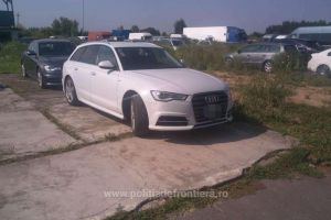 Audi furat din Italia, depistat la Petea