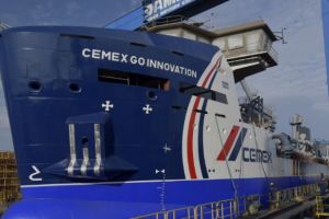 Damen Galati si CEMEX UK Marine au lansat  un nou tip de nava de dragaj 