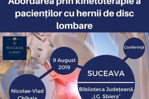 „Abordarea prin kinetoterapie a pacienţilor cu hernii de disc lombare”, conferinţă ...