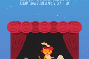 „Motanul încălţat” vine la cinematograful Grădişte, la un spectacol de teatru de păpuşi