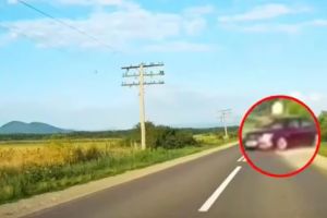 VIDEO. Accident evitat la limită pe o şosea din judeţul Satu Mare