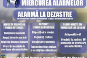 “Miercurea Alarmelor”: Sirene din tara, pregatite de un nou exercitiu