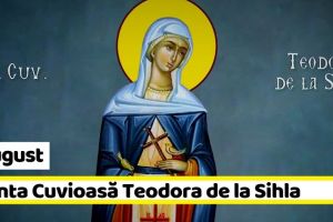 7 august: Sfânta Cuvioasă Teodora de la Sihla. Prima româncă trecută în rândul sfinţilor