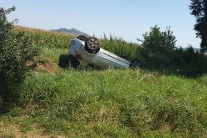 O femeie s-a rasturnat cu masina, pe DJ 222 A - judetul Tulcea