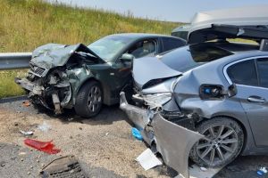 Încă un accident, în lanţ, pe autostrada Timişoara-Lugoj. Patru persoane au fost rănite