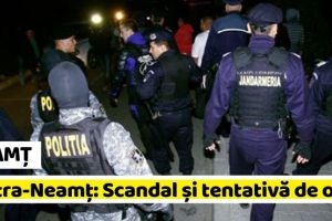 NEAMȚ: Scandal şi tentativă de omor într-un cartier din Piatra-Neamţ