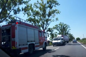 ACCIDENT pe drumul Arad – Pecica! Circulaţia rutieră, parţial blocată