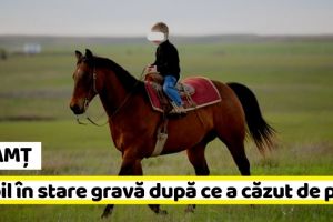 NEAMȚ: Copil de 5 ani, în stare gravă la spital, după ce a căzut de pe cal