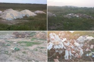 FOTO, VIDEO| Știrea ta: Zona batalelor de lângă Ocna Mureş a căzut pradă persoanelor certate cu legea şi bunul simţ. Moloz şi alte deşeuri împrăştiate pe zeci de metri pătraţi, aproape de malurile Mureşului