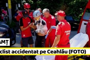 NEAMȚ: Biciclist accidentat pe Ceahlău (FOTO)