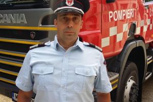 Pompierul botoşănean Ciprian Guşilă, erou şi în timpul liber. „Eram în curte şi am auzit un zgomot puternic”