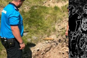 Jandarmii montani, alertaţi că s-a găsit o bombă în zona Vărăşoaia din Munţii Bihorului (FOTO)