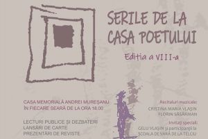 ”Serile de la Casa Poetului”, 13-15 august